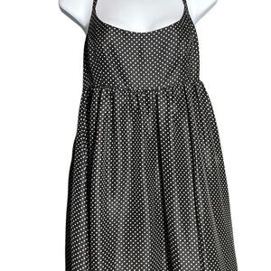 J.Crew Black Polka Dot Silk Halter Dress - Size 4
